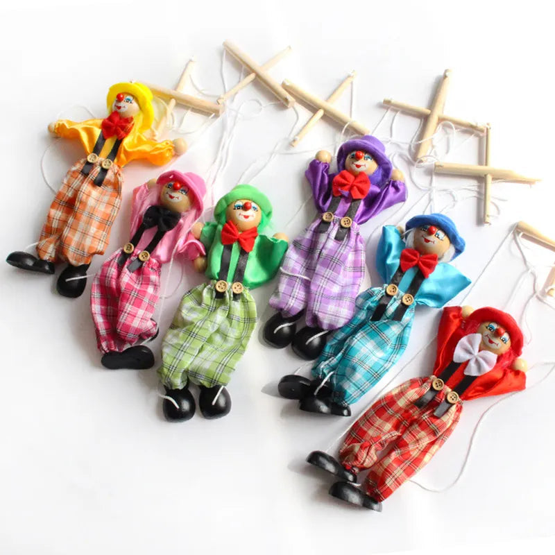 Colorful Wooden DIY Marionette Puppet Toy for Kids