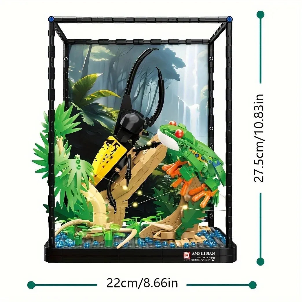 Tropical Rainforest Animals Building Set with Ideas Theme - ToylandEU