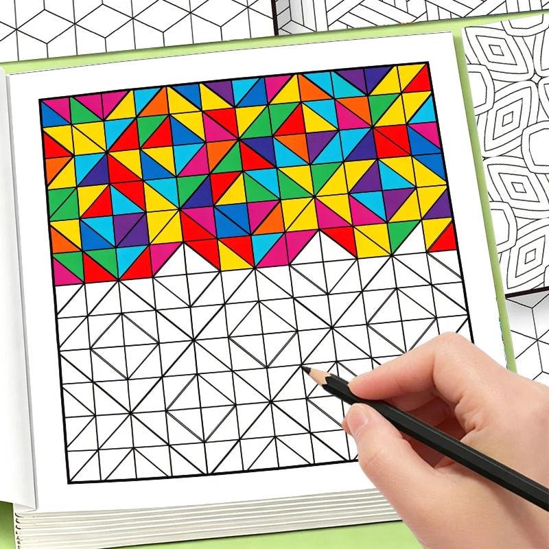 Adult Coloring Book | Geometric Patterns | Toylandeu™