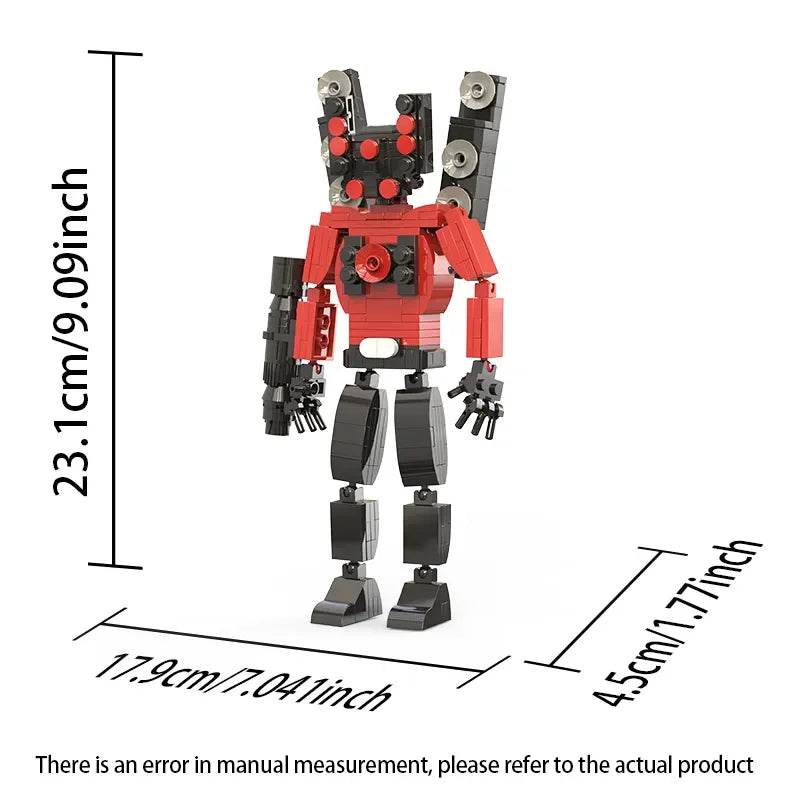 Moc Skibidi Toilet Action Figures Building Blocks For Kids Building Bricks MOC - ToylandEU