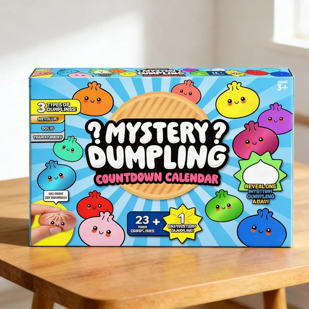 Squishy Advent Calendar | Slow Rebound | Dumpling Blind Box | Holiday Gift