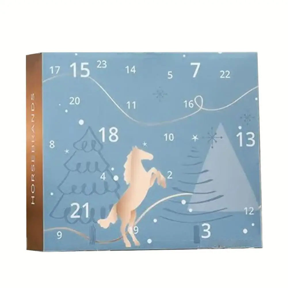 Advent Calendar | Christmas Horse Daily Gifts | Paper Door Calendar 32 x 22 x 4 cm | For Riders And Stables