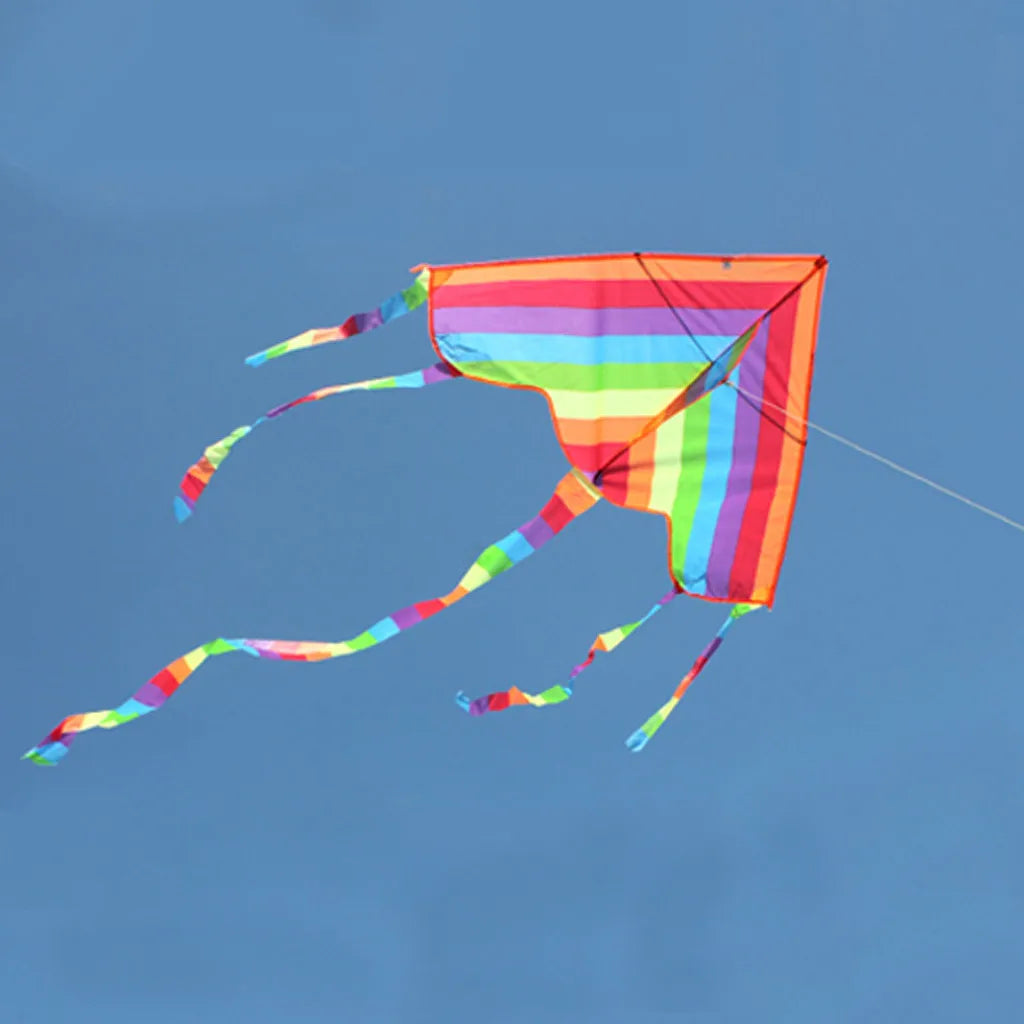 Kite | Nylon Material | Triangle Shape | Rainbow Colors