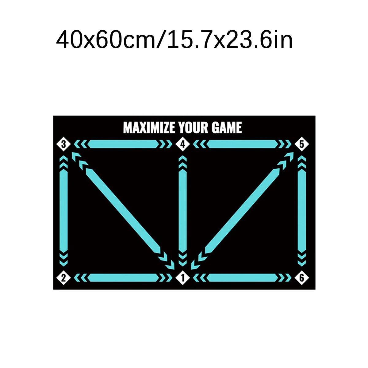 Soccer Ball Control Training Mat With Stable Silent Rubber Base
