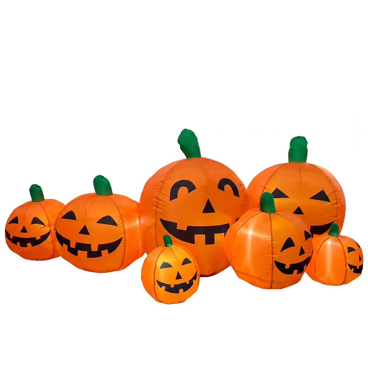 Halloween Inflatable Pumpkin Patch | 7.5 Ft Led Lights | Outdoor Yard Decor