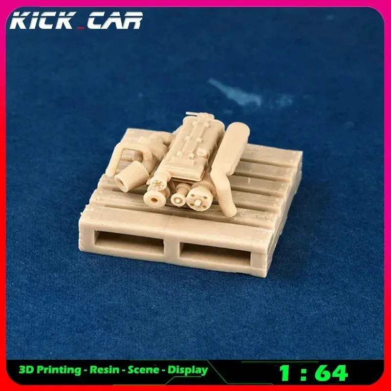 Scale Car Engine For Diorama Garage Scene Paintable - ToylandEU