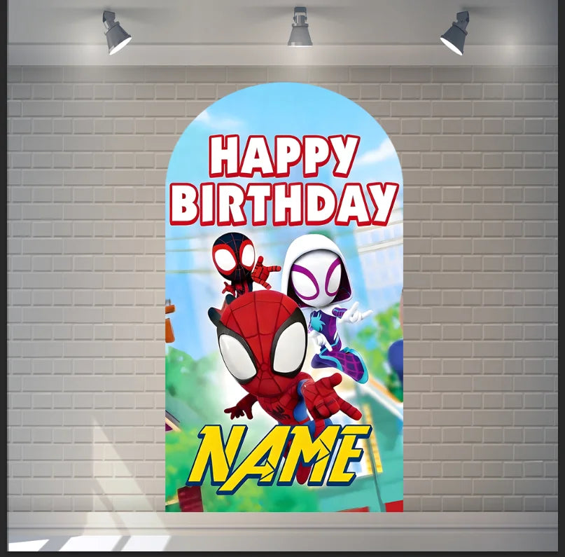 Backdrop | Spider-Man Theme Vinyl Background | Customizable Event Decoration