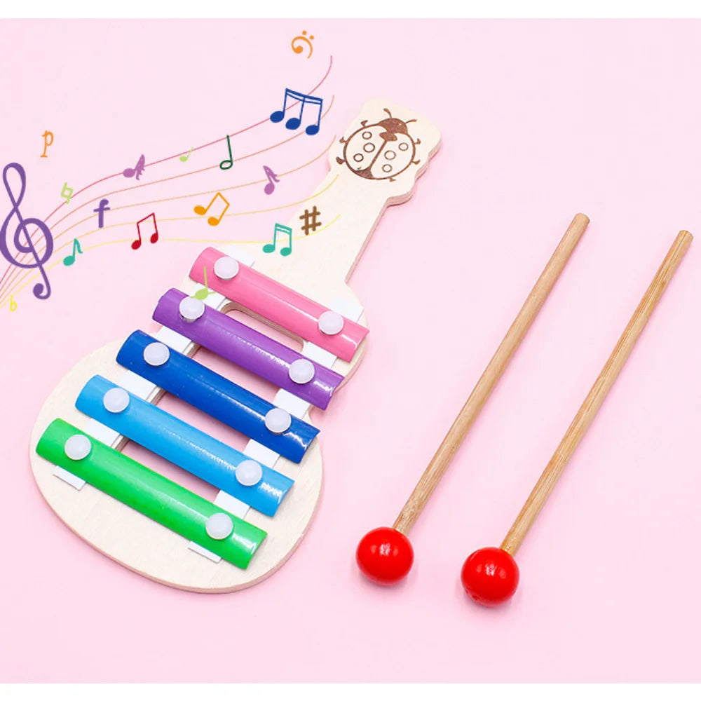 Montessori Wooden Toys Baby  Mini Hand Percussion Instrument - ToylandEU