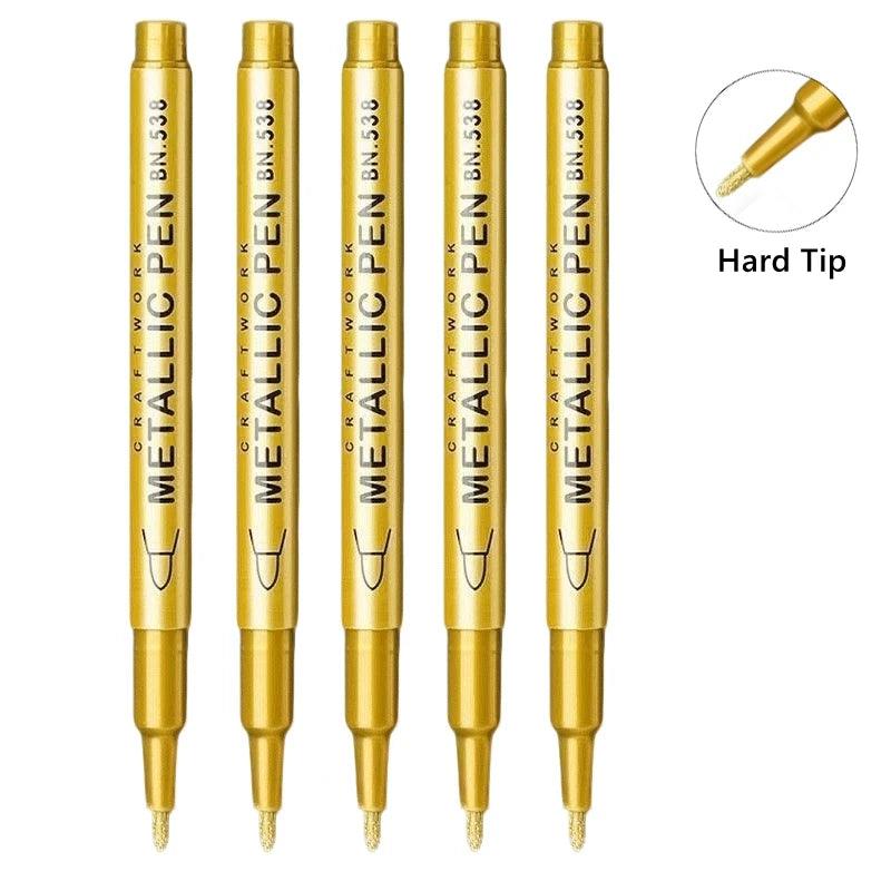 Metallic Paint Pens | Brush Tip Nib | Toylandeu™