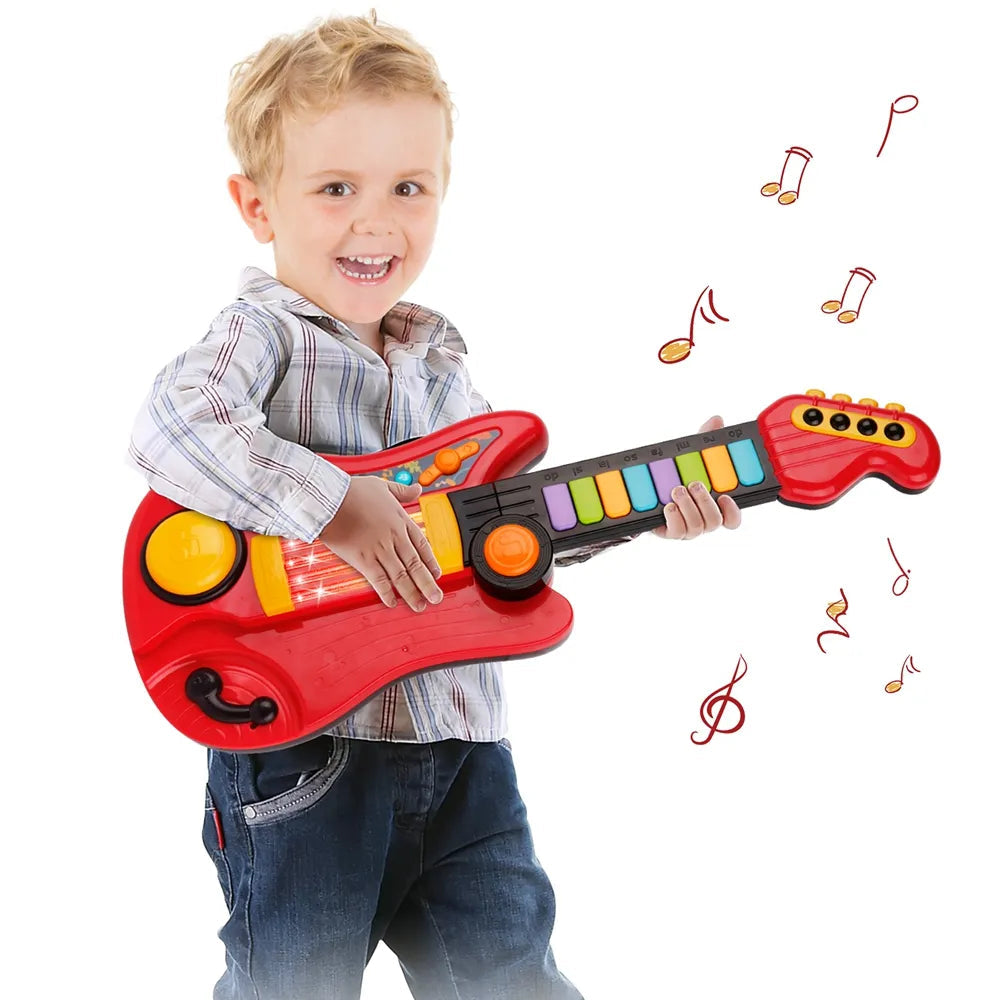 Electric 2-In-1 Kids Guitar and Piano Toy - ToylandEU