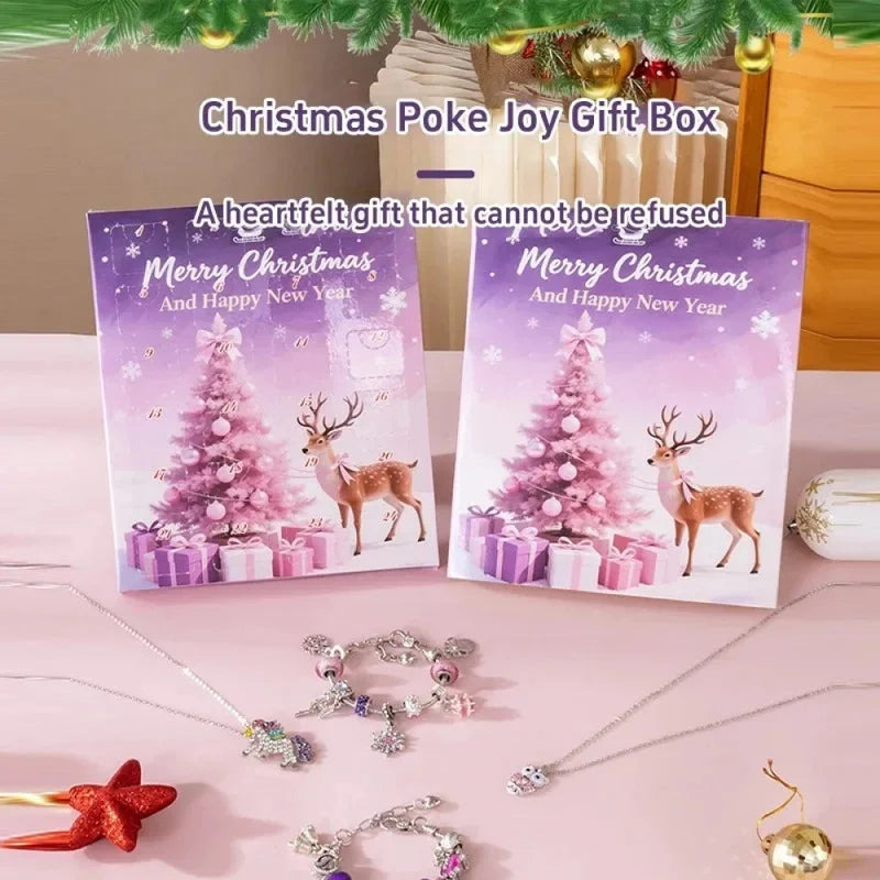 Advent Calendar | 2026 24 Day DIY Bracelet Making Set | Jewelry Gift Box | Xmas Gift For Girls