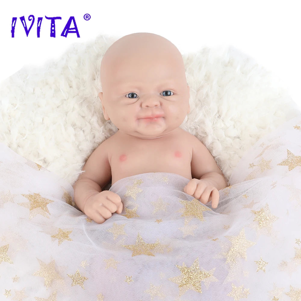 IVITA 14" 1.5kg Realistic Full Body Silicone Reborn Doll "Coco" - Lifelike Baby Girl Toy for Kids and Collectors by ToylandEU