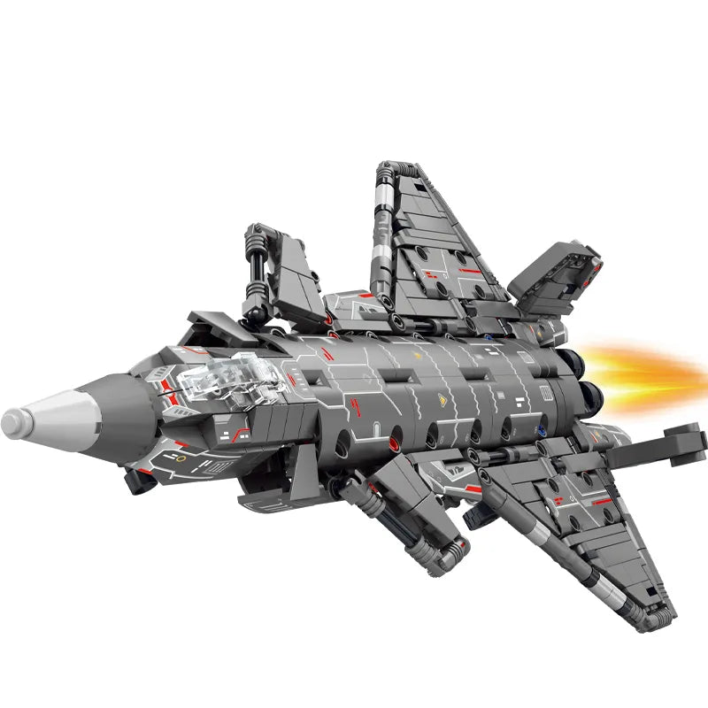 2 in 1 Adaptable Blocks Toys War Fighter Building Sets Military Mecha - ToylandEU