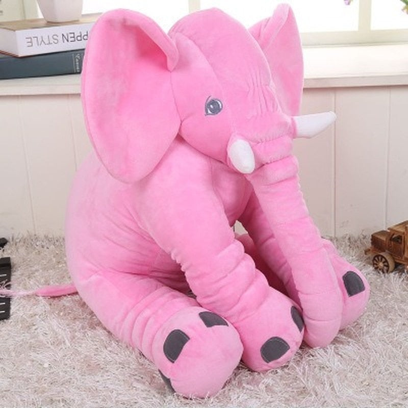Fashion Elephant Plush Pillow Toy for Kids, Stuffed Soft Animal Doll, Room Decor Gift - ToylandEU