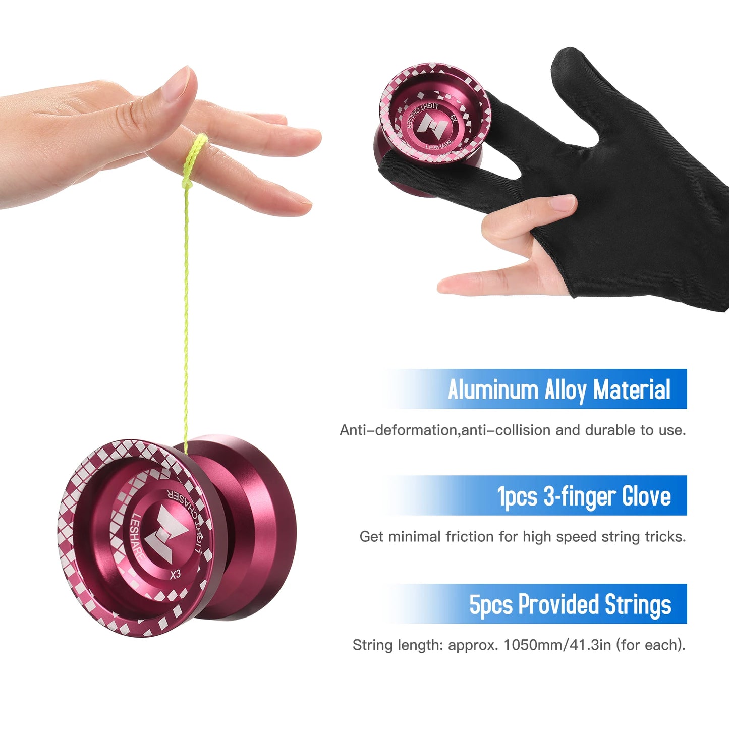 Yo-Yo | Aluminum Alloy | Unresponsive Bearing | 55mm Diameter