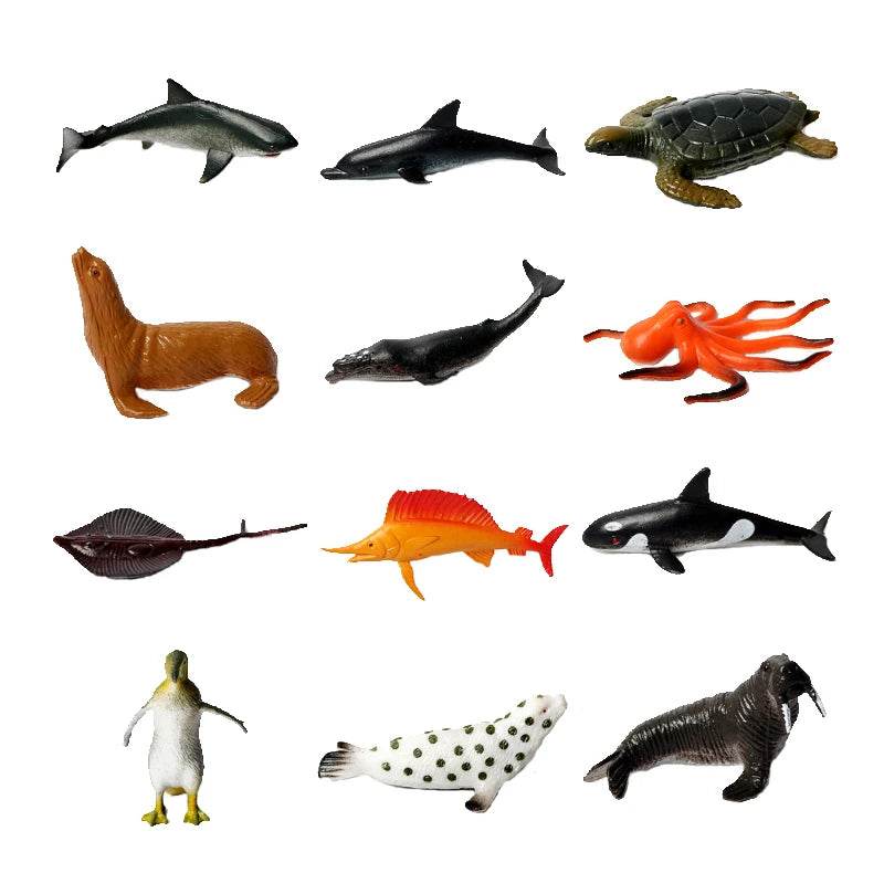 Premium Plastic Animal Figurines Ocean Life For Kids - ToylandEU