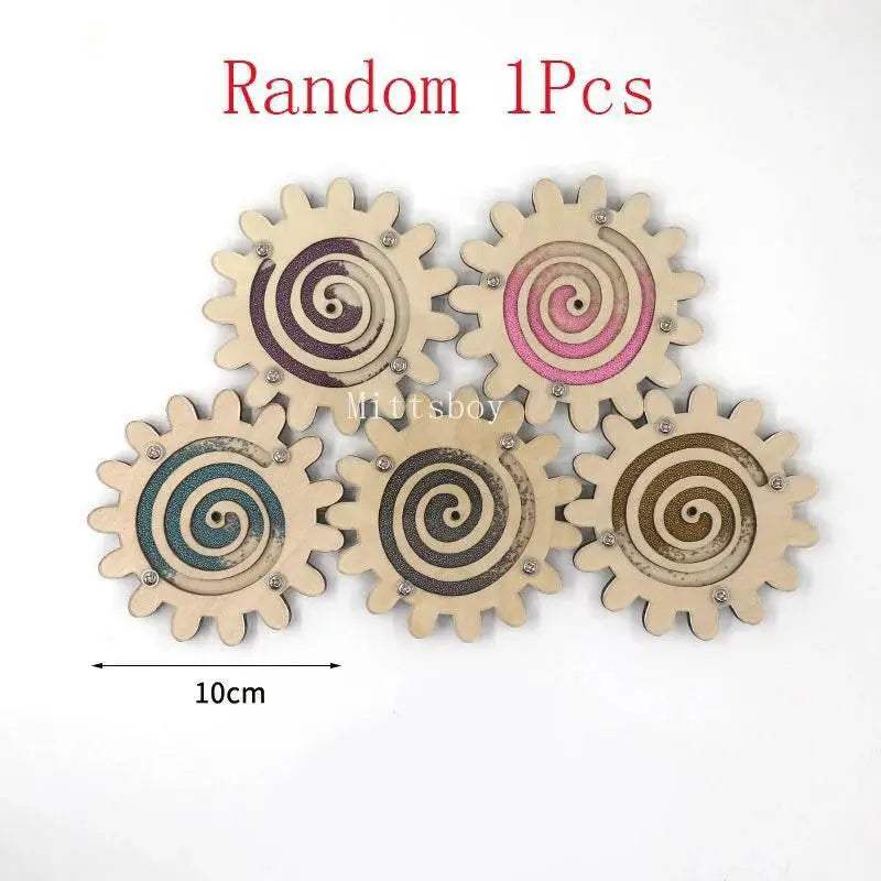 Busy Board Accessories Montessori Wooden Toy with Key Lock Switch Slides and Paillette Educational Early Learning Toy - ToylandEU