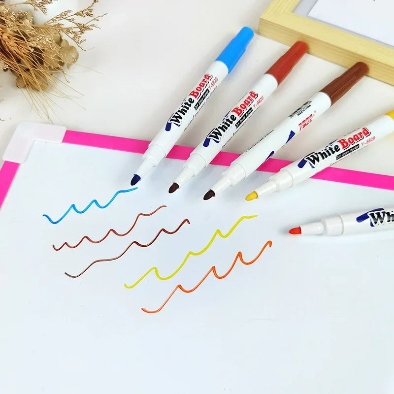 Colorful Water Drawing Set for Kids - Educational Painting Toy with Whiteboard Marker and Colorful Doodle Pen