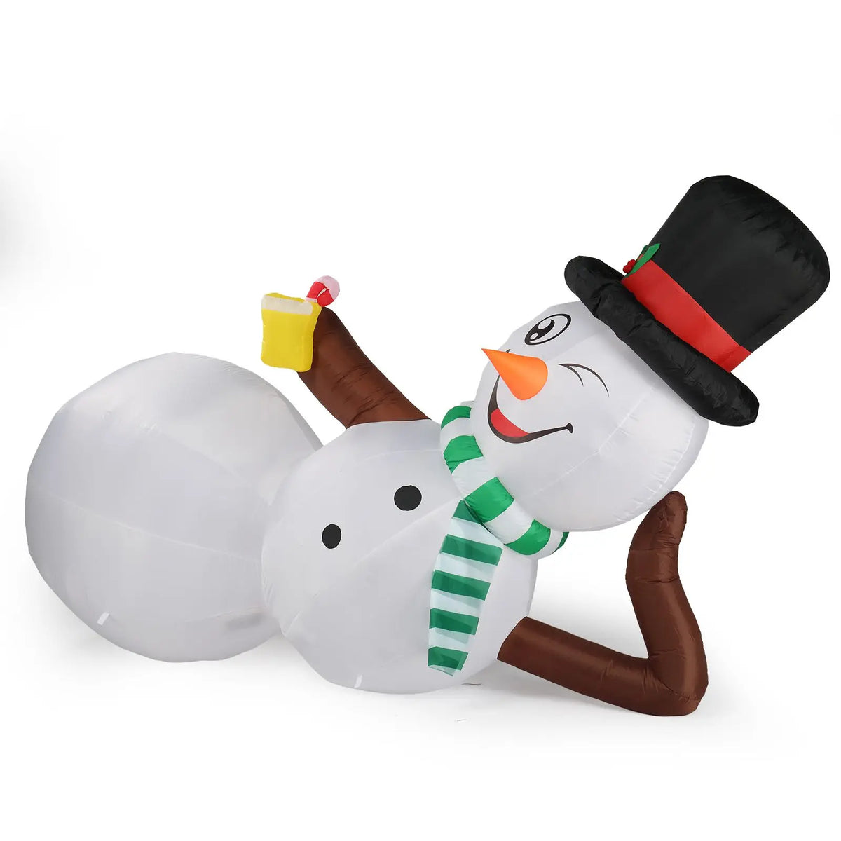 Christmas Inflatable Snowman | 9.8 Ft Lighted | Outdoor Yard Lawn Decor