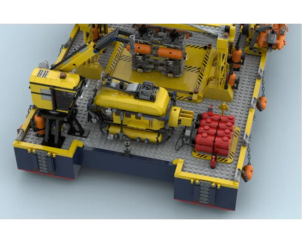 MOC City Catamaran Research Vessel Set Building Blocks Exploration Ships Transport Vehicles Collection Toys Gifts - ToylandEU