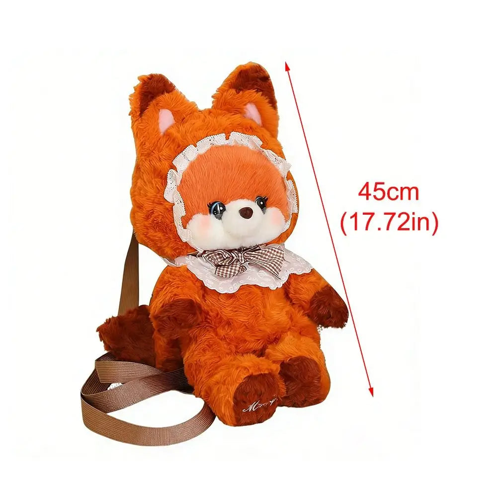 Colorful Cute Animal Plush Backpack With Detachable Strap