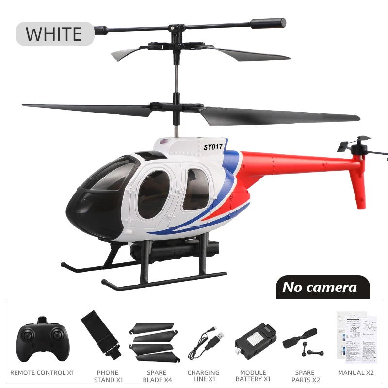 RC 4K HD Camera RC Helicopter Drone - Mini FPV Aircraft for All Ages, Wi-Fi Enabled with 6 Channels and Aerial Photography Features