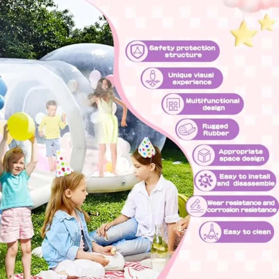 Inflatable Bubble House Tent With Blower Waterproof Camping Shelter