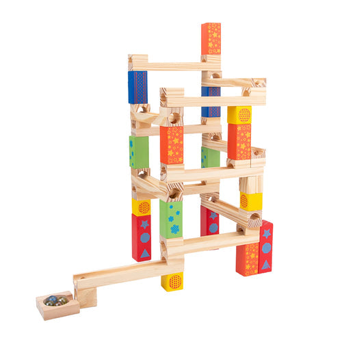 Wooden Marble Race Track Game Marble Runs Toy Construction Building ToylandEU.com Toyland EU