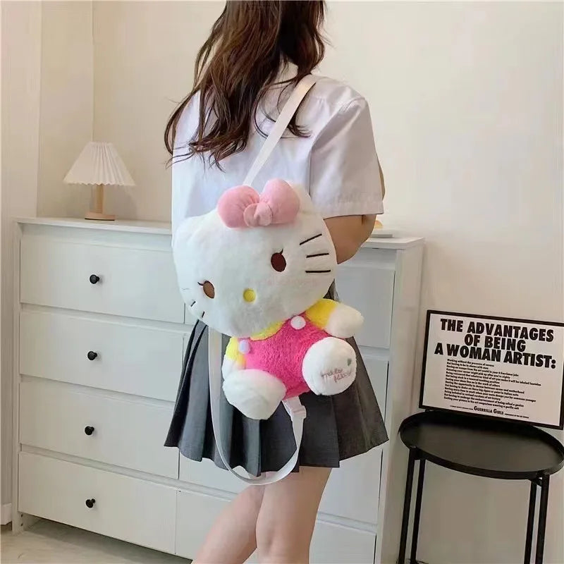 New Sanrio Hello Kitty Plush Backpack Kawaii Stuffed Animals Dolls - ToylandEU