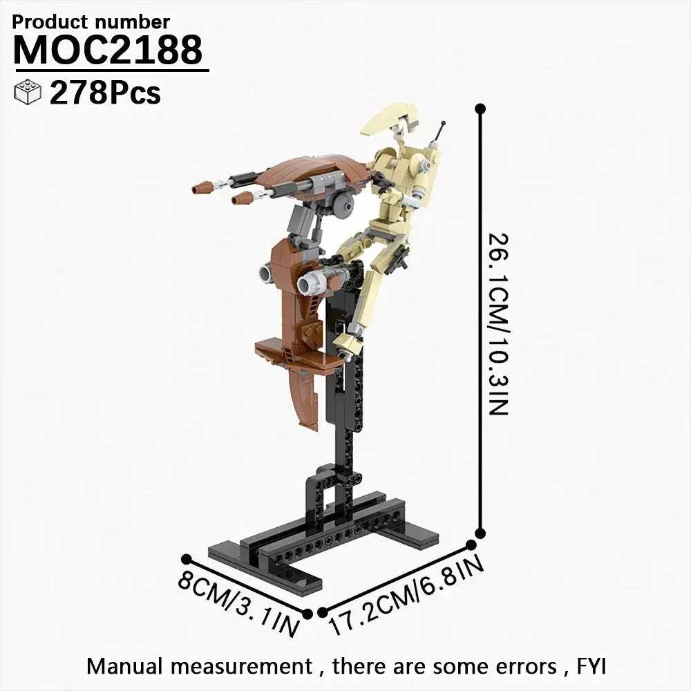 Educational SciFi Building Blocks Model Kit Aerocraft Speeder Bike - ToylandEU