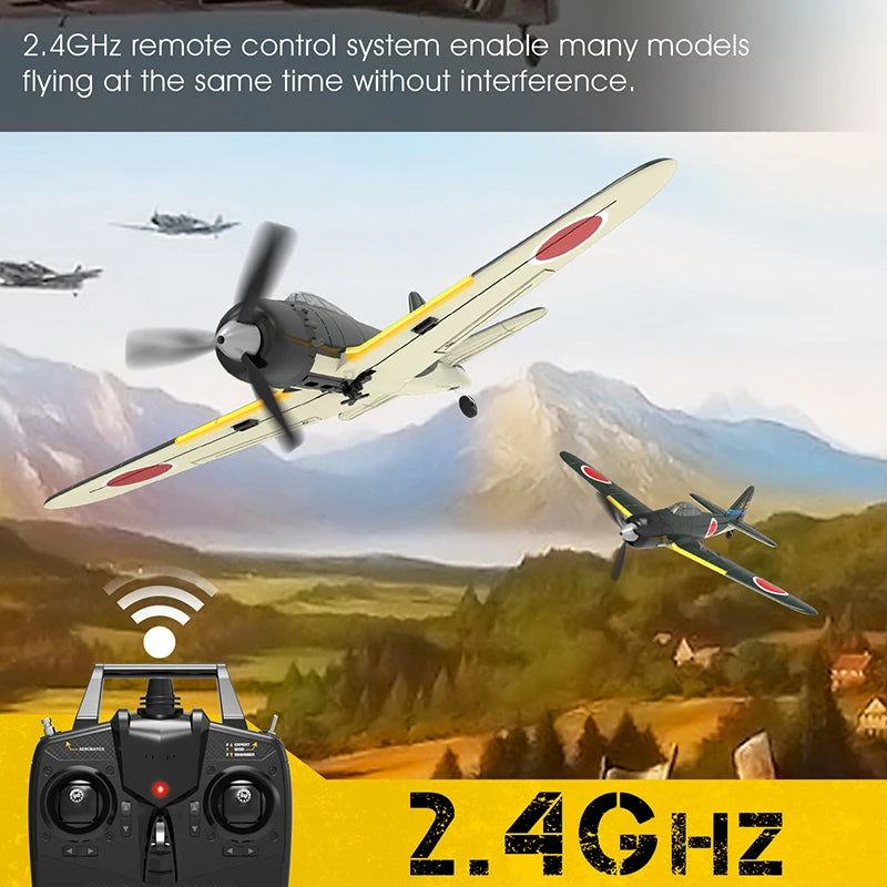 Easy Fly RC Airplane with Gyro Stabilizer - 2.4G Remote Control, Ideal for Beginners - ToylandEU