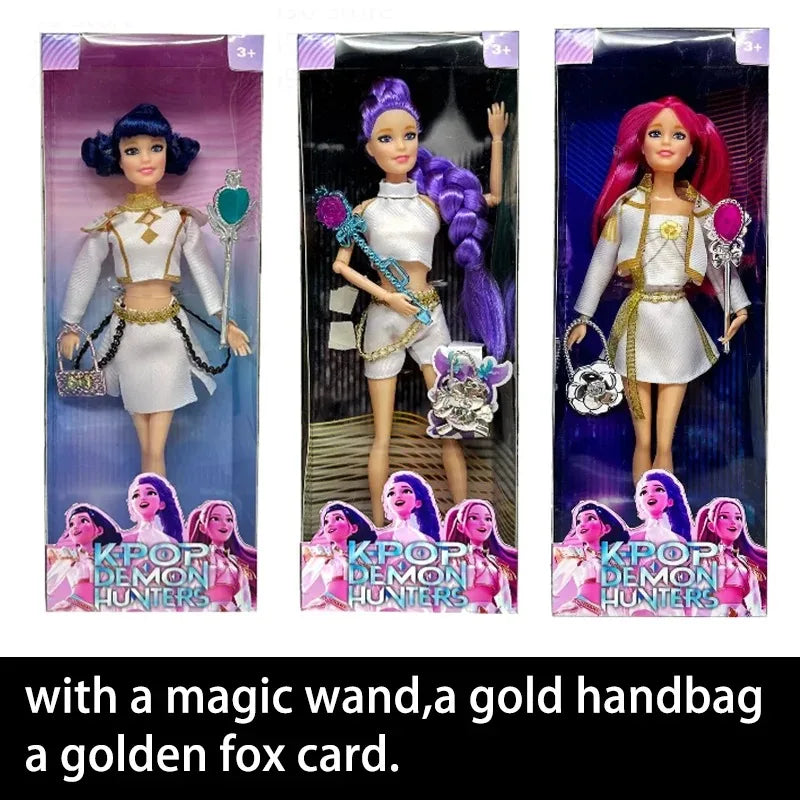 Kpop Demon Hunters Action Figure Dolls For Girls Collectible