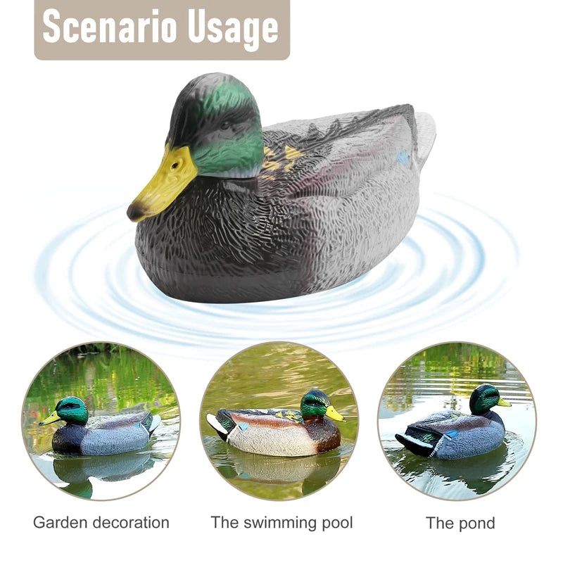 RC Remote Control V201 Duck Boat - 2.4GHz Waterproof RC Boat for Pool and Pond Hunting Decor