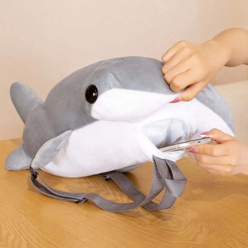 Hammerhead Shark Kindergarten Plush Backpack Characters Role Play Toy - ToylandEU