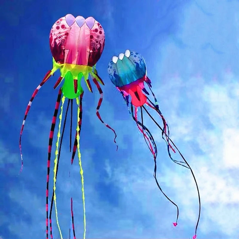 Kite | 10m Jellyfish Kite | Nylon Ripstop Fabric | Includes Handle and Line