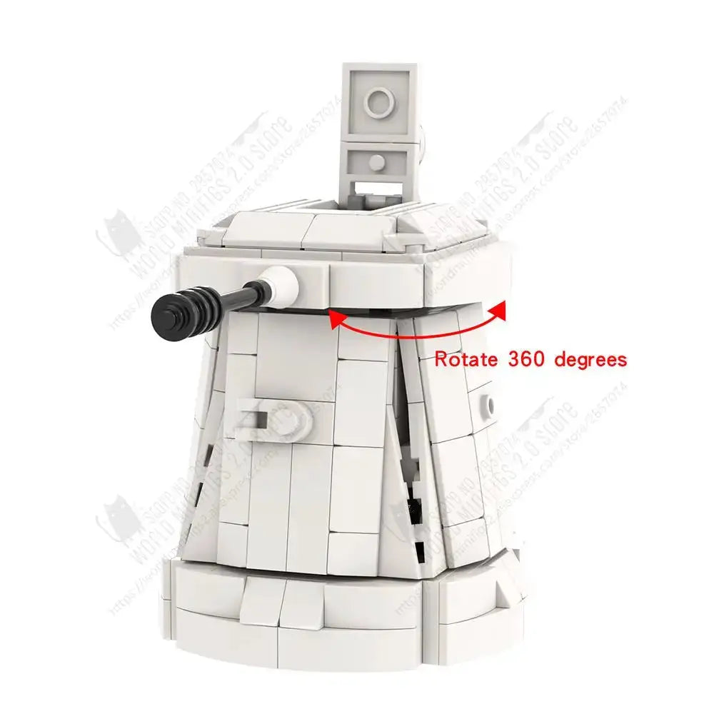 MOC2072 Movie MOC DF.9 Hoth Turret Defense Tower Model Building Blocks Sci-Fi Military Weapons DIY Assembly Bricks Toys For Kids - ToylandEU