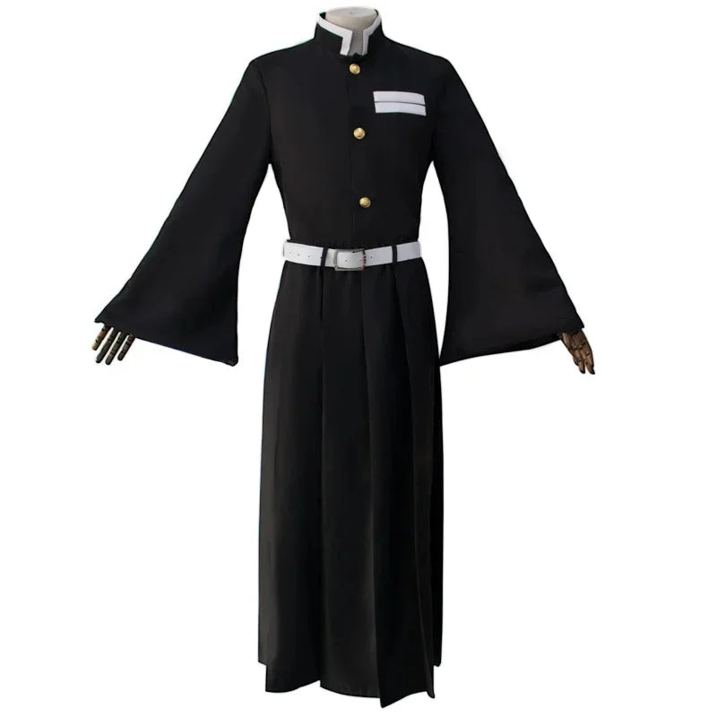Demon Slayer Cosplay Costume | Knit Kimono With Wig | Unisex Adult | Halloween