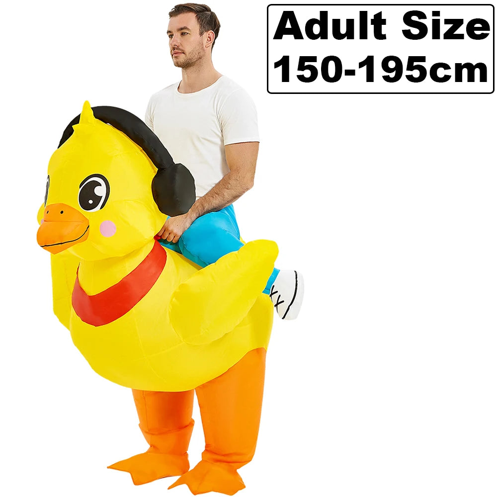 Inflatable Dinosaur Costume | Unisex Fit | Air Blown | Adult Youth Party Suit
