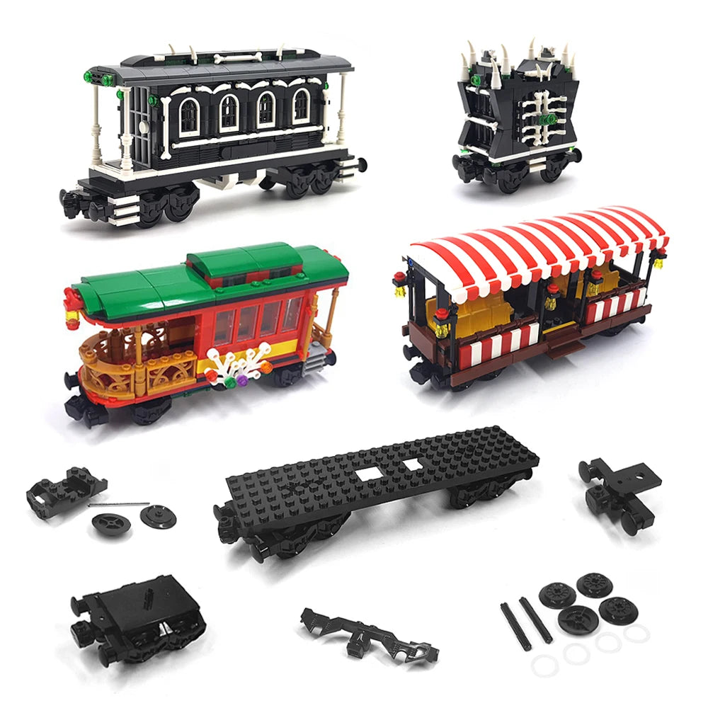 Lego City Train Blocks | Small Blocks | Carriage Set | Base Wheel Parts