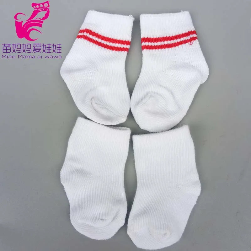 40cm Baby Doll Sock for Underwear Doll Headwear 43cm Doll Bib Hat - ToylandEU