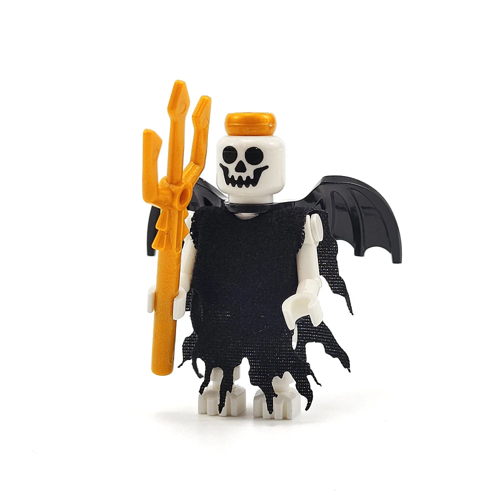 Building Block Mini Figures | Lego Compatible Pieces | Skeletal Holiday Set