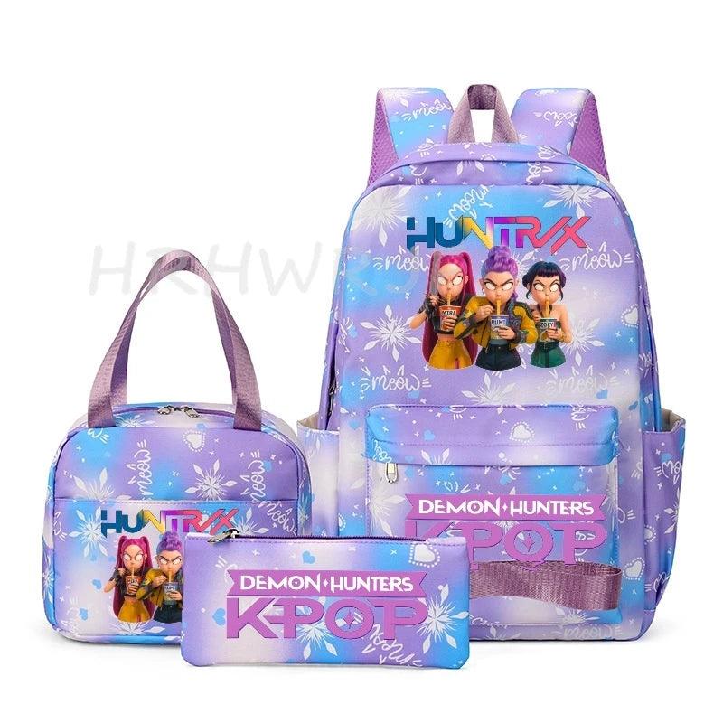 KPop Demon Hunters Backpack | Unisex Travel Student Laptop Bag