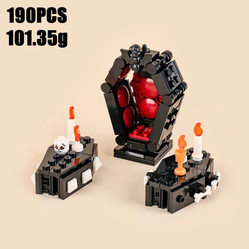 Building Blocks | Halloween Vampire Throne | LEGO Compatible | All Ages Creative Toy