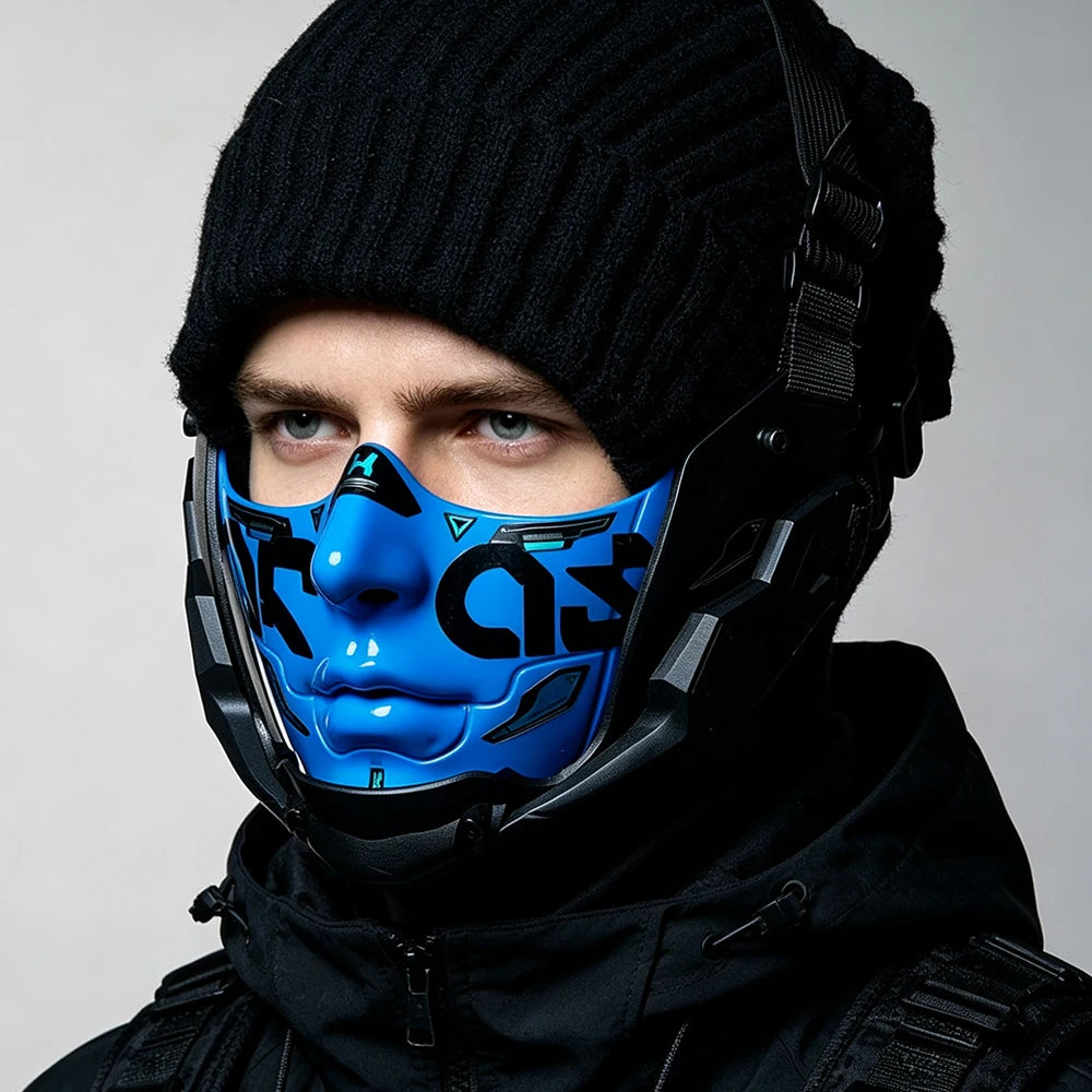 Cyberpunk Half Face Mask | 14 Colors | Toylandeu™