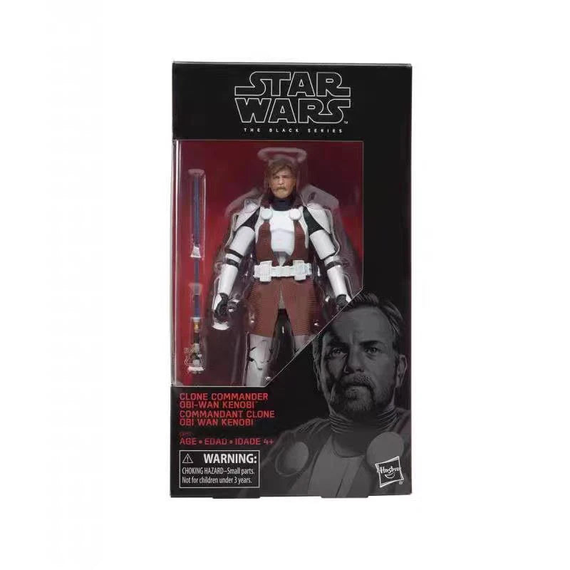 Action Figure | Star Wars Black Series Obi Wan Kenobi | Clone Commander Outfit | 6 Inch