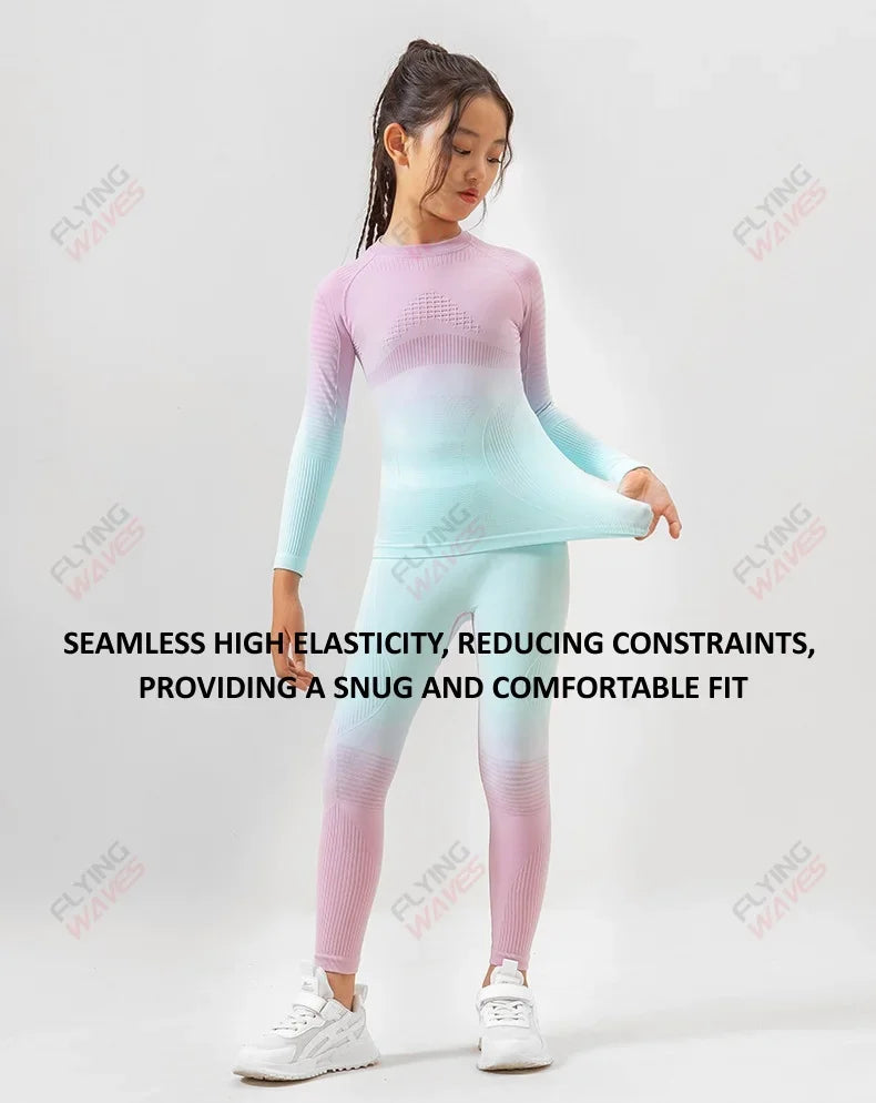 Kids Thermal Base Layer Set | Quick Drying | Sweat Wicking | S M L Sizes