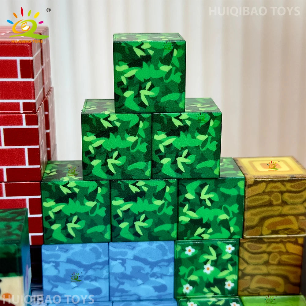 Magnetic STEM Building Blocks | 50-300 Pieces | Plastic Blocks | Assorted Hues
