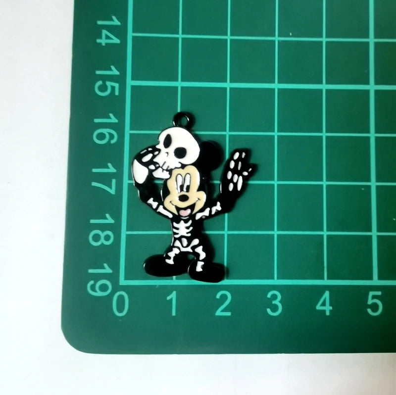 Halloween Pendant Charms | Metal | Keychain DIY | 10 Pieces