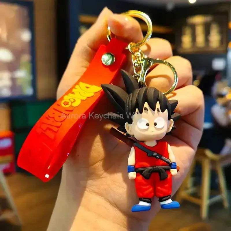 Dragon Ball Z Anime Keychain Super Saiyan Goku Master Roshi Buu Gohan Accessories Car Key Chains - CLOUDANIMESTUDIO