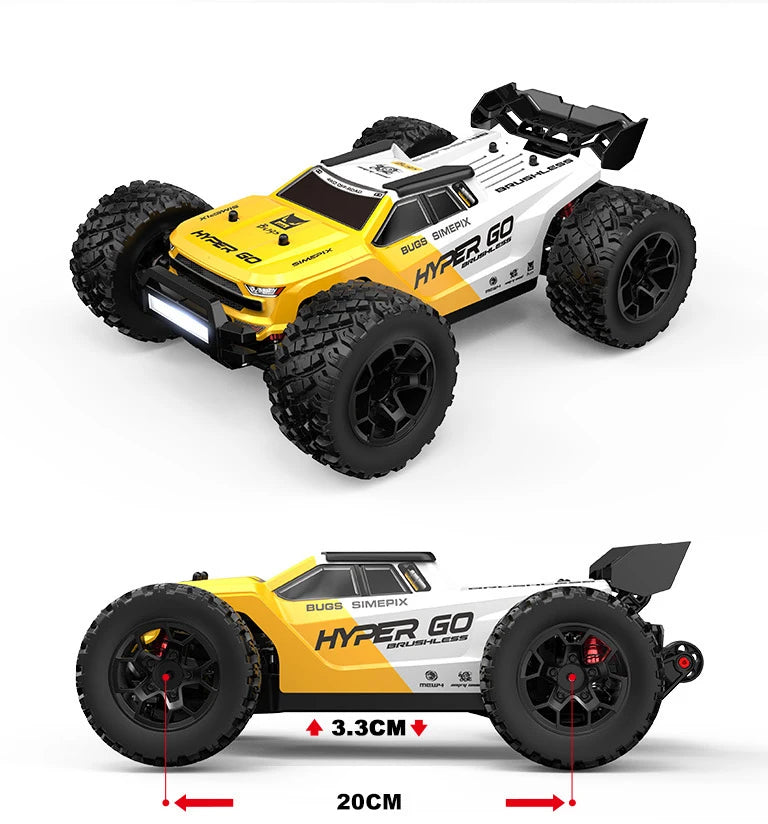 1/14 Scale Brushless RC Car 4WD Off Road Racing Toy